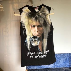 Labyrinth Movie Women’s Sleeveless Shirt Your Eyes Can Be So Cruel Rare Vintage